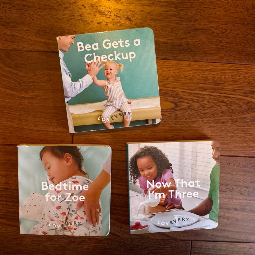 Lovevery Board Books Bea Gets a Checkup Bedtime for Zoey Now That I’m Three